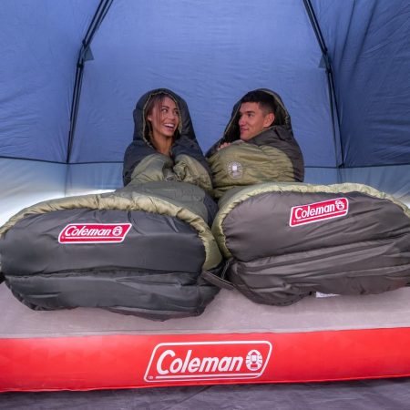 Coleman QuickBed Single High Inflatable Air Mattress/Airbed with 4D Air Pump, Queen