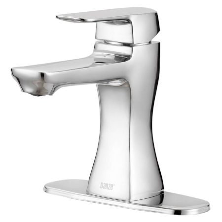 Danze Aztek Single Handle Single Hole 4-in Centerset Bathroom Sink Faucet, Chrome