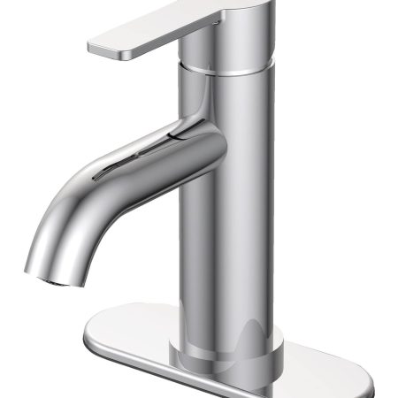 Danze Crete Single Handle 4-in Centerset Bathroom Sink Faucet with Pop-up Drain, Chrome