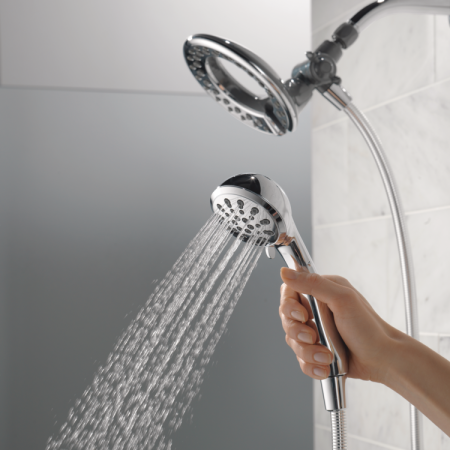 Delta Faucet In2ition® 2-in-1 4-Setting Handheld Shower Head, Chrome