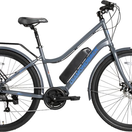 Diamondback Women's Waterfront 700c eBike, 9 Speed, Aluminum Frame, Disc Brakes, 14Ah/36V/205W Battery