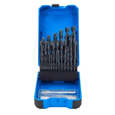 Mastercraft HSS Drill Bit Set for Wood, Metal, Plastic, 29-pc