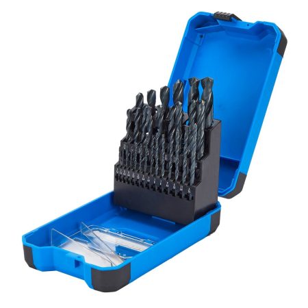 Mastercraft HSS Drill Bit Set for Wood, Metal, Plastic, 29-pc