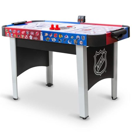 NHL Rush Hover Air Hockey Game Table w/ Electronic Scoreboard, Pucks & Pushers, 48-in