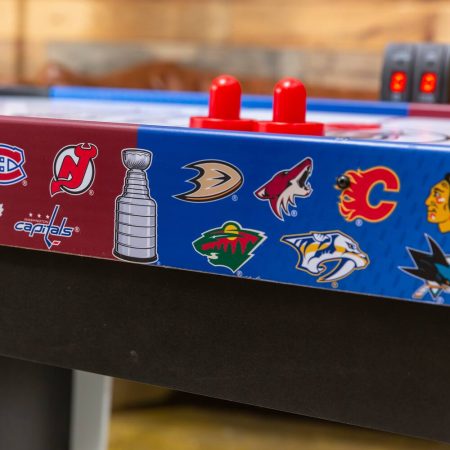 NHL Rush Hover Air Hockey Game Table w/ Electronic Scoreboard, Pucks & Pushers, 48-in