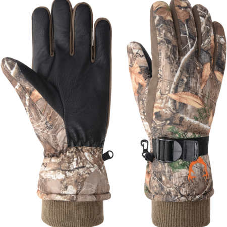 Huntshield Men's Remington Heavyweight Insulated Hunting Gloves with Non-SliP GriP, Camo