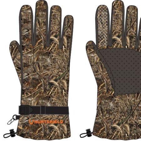 Huntshield Men's Weatherby Insulated Waterfowl Hunting Gloves with Non-Slip Grip, Camo