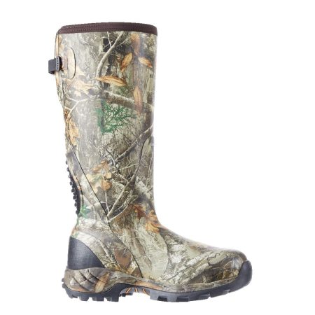 Huntshield Men's Insulated WaterProof Rubber Hunting Boots with Scent-Free Lining, Camo