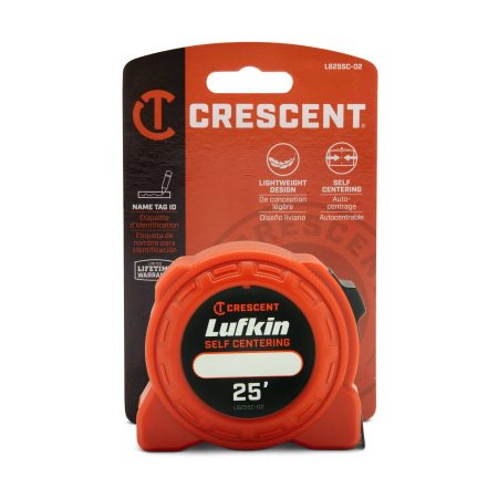 Lufkin L725SCTMPN HI-VIZ Self-Centering Tape Measure, 25-ft