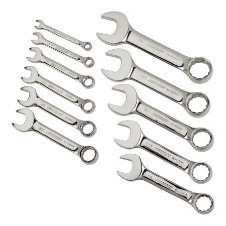 Mastercraft Combination Stubby Wrench Set, SAE, Assorted Sizes, 11-pc