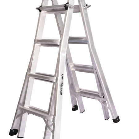 Mastercraft CSA Grade 1 Aluminum Multi-Task Ladder, 17-ft, 250-lb