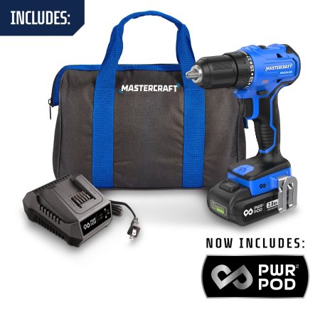 Mastercraft 20V Brushless Drill/Driver Kit with 2.0 Ah Battery & Charger