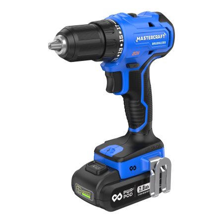 Mastercraft 20V Brushless Drill/Driver Kit with 2.0 Ah Battery & Charger