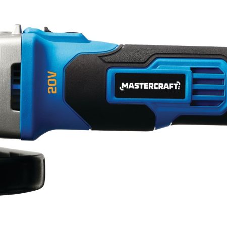 Mastercraft 20V Max Lithium-Ion Cordless Angle Grinder with Auxiliary Handle, 4-1/2-in, Tool Only, PWR POD Compatible