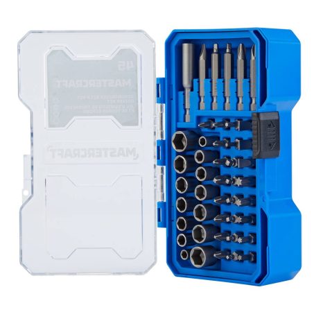 Mastercraft Screwdriver Bit and Nut Driver Set, 45-pc