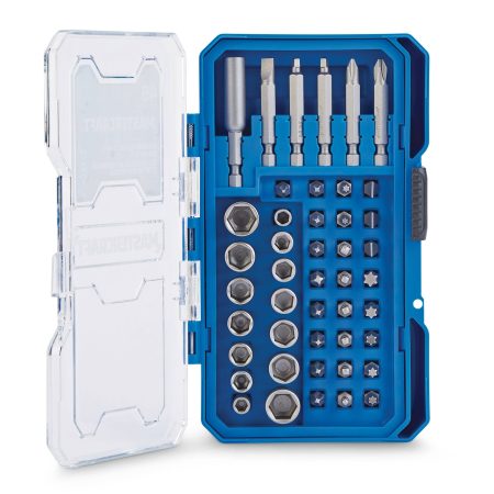 Mastercraft Screwdriver Bit and Nut Driver Set, 45-pc