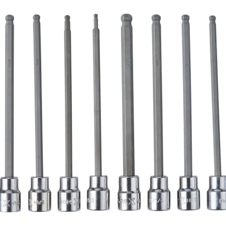 MAXIMUM 3/8-in Drive Long Arm Ball End Hex Bit Socket Set, 12-pc