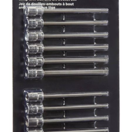 MAXIMUM 3/8-in Drive Long Arm Ball End Hex Bit Socket Set, 12-pc