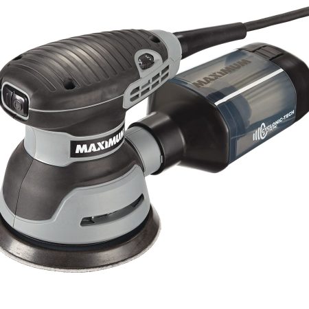 MAXIMUM 3A Corded Variable Speed Random Orbital Sander with Cyclonic-Tech Dust Collection, 5-in