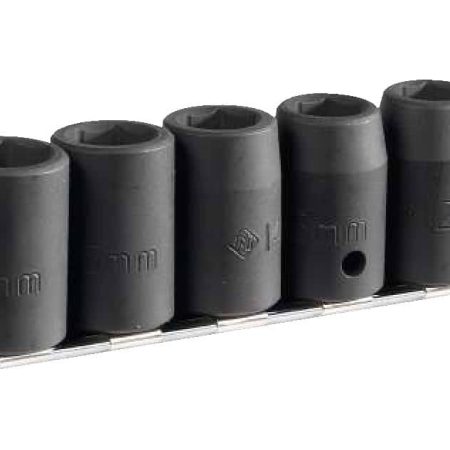 MAXIMUM Regular Impact Socket Set, 10-pc, Assorted Sizes, SAE/Metric, CRMO