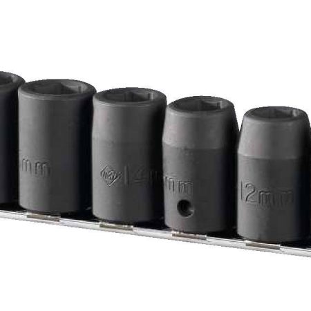 MAXIMUM Regular Impact Socket Set, 10-pc, Assorted Sizes, SAE/Metric, CRMO