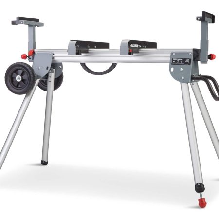 MAXIMUM Aluminum Heavy-Duty Mitre Saw Stand, Lightweight, 8.2-ft