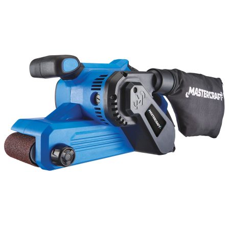 Mastercraft 6A  Corded 5-Speed Belt Sander with Dust Bag & 80-Grit Sanding Belt, 3 x 21-in