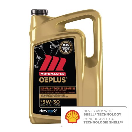 MotoMaster OEPLUS European Premium 5W30 Synthetic Engine/Motor Oil, 5-L