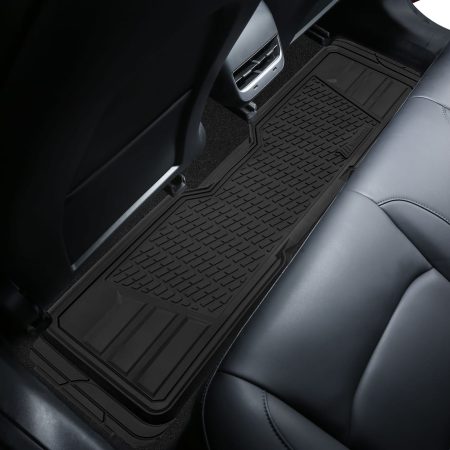 MotoMaster Heavy-Duty Premium Runner 2nd Row Car Floor Mat, Black