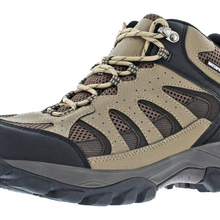 Outbound Men's Granite Peak Mid-Cut Waterproof Hiking Boots, Smokey Brown