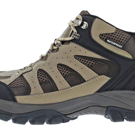 Outbound Men's Granite Peak Mid-Cut Waterproof Hiking Boots, Smokey Brown