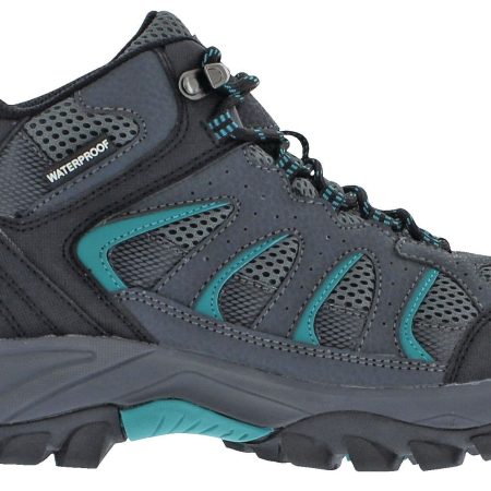 Outbound Women's Granite Peak Mid-Cut Waterproof Hiking Boots, Charcoal