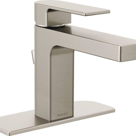 Peerless® Xander Single Handle Rigid Spout Single Hole Bathroom Sink Faucet WaterSense® Certified, Brushed Nickel