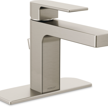 Peerless® Xander Single Handle Rigid Spout Single Hole Bathroom Sink Faucet WaterSense® Certified, Brushed Nickel