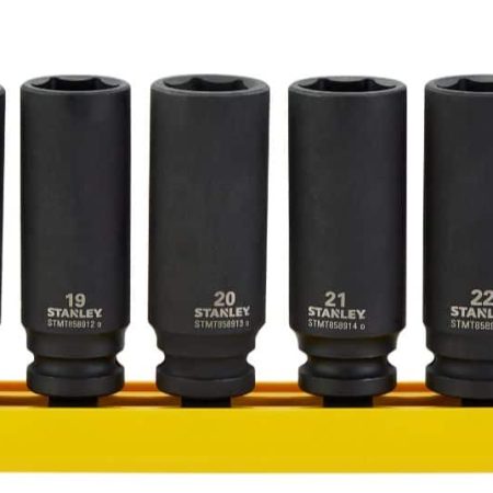 Stanley Pro 1/2-in Impact Socket Set, Metric, 7-pc