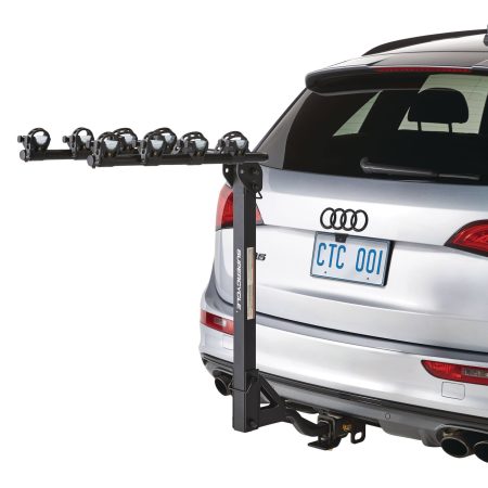 Supercycle Dual Arm Hitch Mounted Hanging Bike Carrier, 4-Bikes