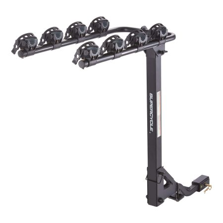 Supercycle Dual Arm Hitch Mounted Hanging Bike Carrier, 4-Bikes