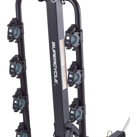 Supercycle Dual Arm Hitch Mounted Hanging Bike Carrier, 4-Bikes