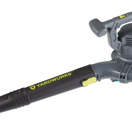 Yardworks 12 Amp 400CFM Electric Leaf Blower/Vacuum Black